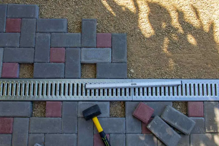 Création d'une allée de garage en pavé autobloquant, Bastia, CASA BTP